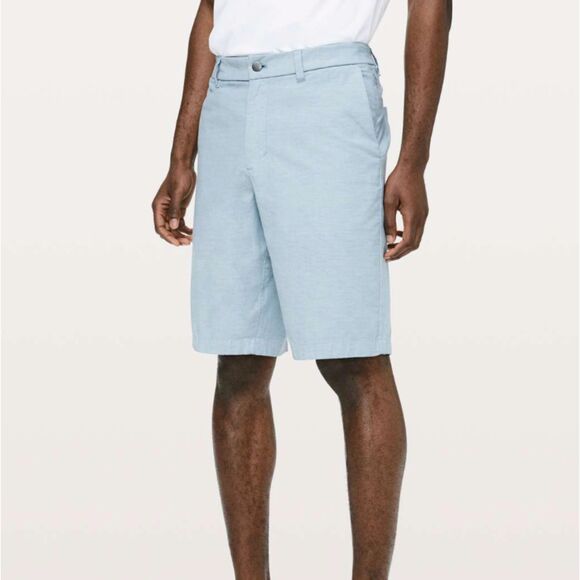 lululemon athletica Other - Men Lululemon Commission Short Relaxed *Qwick Oxford 11" Pewter Blue Size 32
